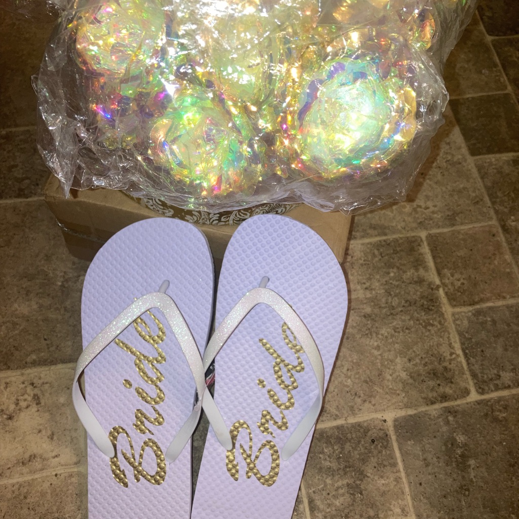 Brand New Bride Flip Flop Sandals